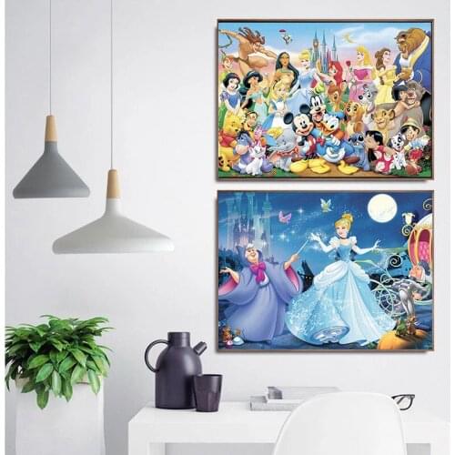 5D DIY Diamond Painting Disney Cartoon Characters Group Photo Diamond Embroidery Home Decor Gift