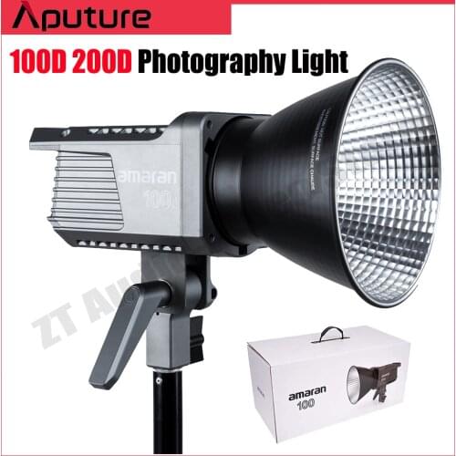 Aputure Amaran 100D 200D LED Photography Light 130W CRI 95+ Compatible-Bluetooth App Control DC/AC Power Supply Video Lighting
