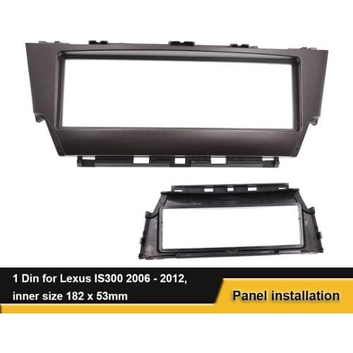 One Din Car Radio Fascia For Lexus IS300 2006 CD DVD Stereo Frame Panel Plate Dash Installation Mounting Trim Kit Bezel