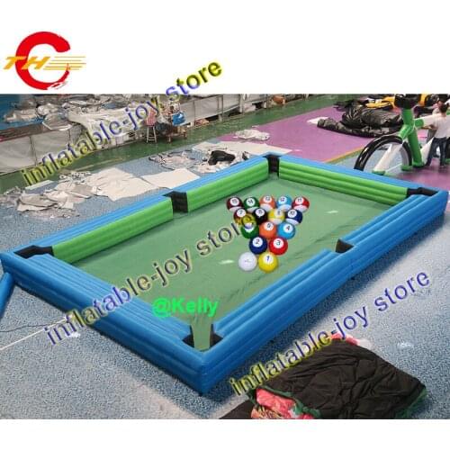 Free shipping inflatable snooker pool court 8x5x0.5mH big inflatable snooker field for sale, inflatable snooker billiard ball