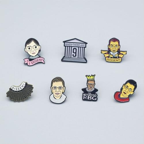 Cute Feminism Brooches Interesting Metal Enamel Badge Denim Jacket Backpack Pin Decoration Childrens Fashion Jewelry Gifts