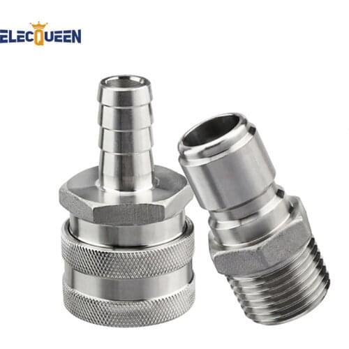 Stainless Female Quick Disconnect Set,1/2"barb and 1/2"NPT Fitting beer homebrew Female Quick Disconnect ,Wholesale And Retail