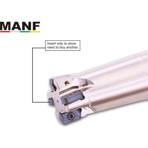 MANF Milling cutter EXN03R EXN03R22D20d150L3T High Feed Face Milling Endmills 16mm 20mm 25mm Use Tungaloy insert LNMU0303ZER