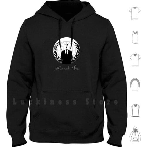 Anonymous - Expect Us hoodies long sleeve Anonymous 5th November Gun Powder Treason Plot V Vendetta Movie Online Internet