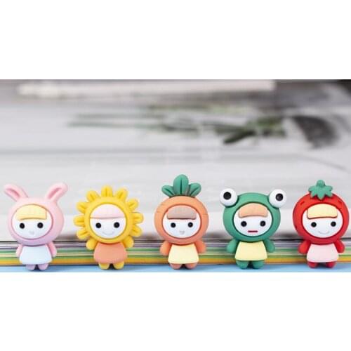 20pcs/lot Cute Resin girl Flat Back Cabochon Scrapbook Kawaii DIY Embellishments Accessories