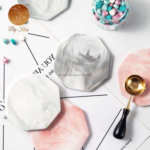Ceramics Octagon Cooling Demoulding Plate Pad Cover Stamps Wax Seal Stamp Sealing Beads Pads Envelope Wedding Packaging Gifts
