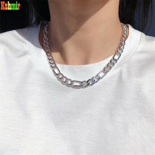 Kshmir New style retro ancient ways contracted thick chain clavicle necklace fashion women necklace jewelry wholesale 2021