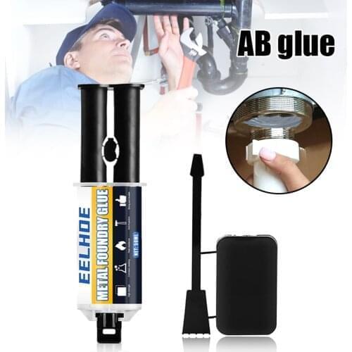 Metal Repair Gel Group Double Tube Industrial Heat Resistance Cold Weld Metal Repair Paste Glue for Metal Casting Defect