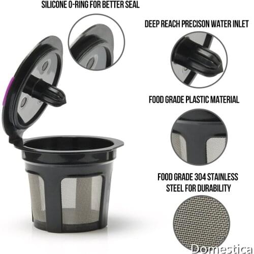 Refillable Coffee Capsule Reusable K-cup Filter For Keurig 2.0 And 1.0 Mini Plus Series Reusable For Keurig machine K-Carafe