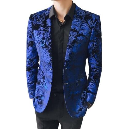 Autumn and Winter High grade Jacquard Suit Men Large Size 5XL classic Business Wedding Banquet Men Dress Jacket