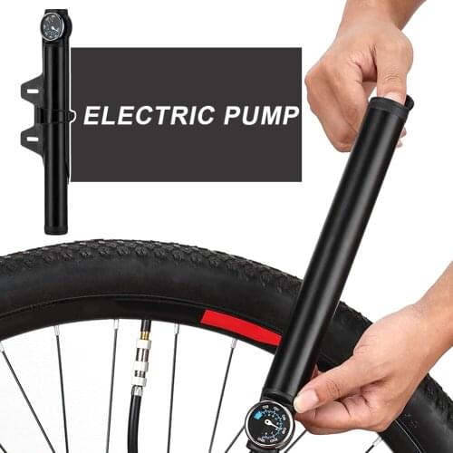 Mini Bike Pump with Pressure Gaug Portable Air Compressor for Bicycle Motorcycle Tires Ball Other Inflatable CSV VIP