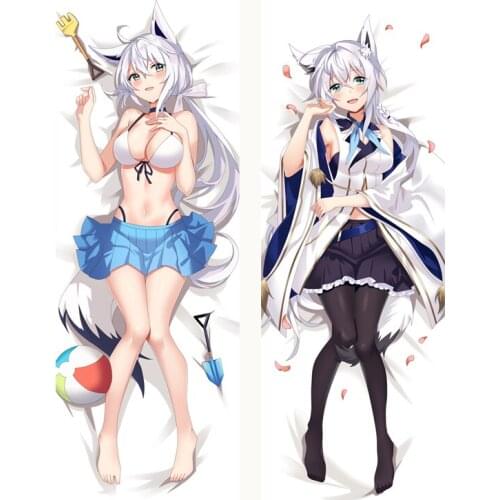 Newly Design VTuber Anime Body Pillow Cover Dakimakura Virtual Youtuber Shirakami Fubuki Pillowcase