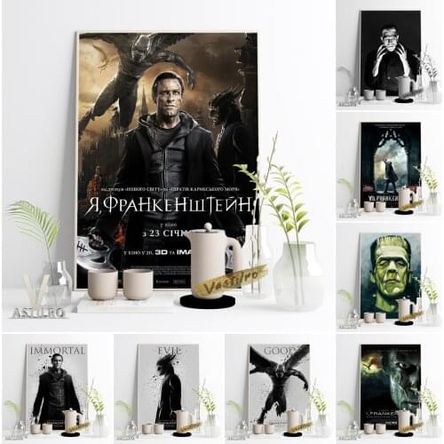 Hot Frankenstein Universal Monsters Horror Movie Poster Prints Art Canvas Painting Wall Pictures Vintage Living Room Home Decor