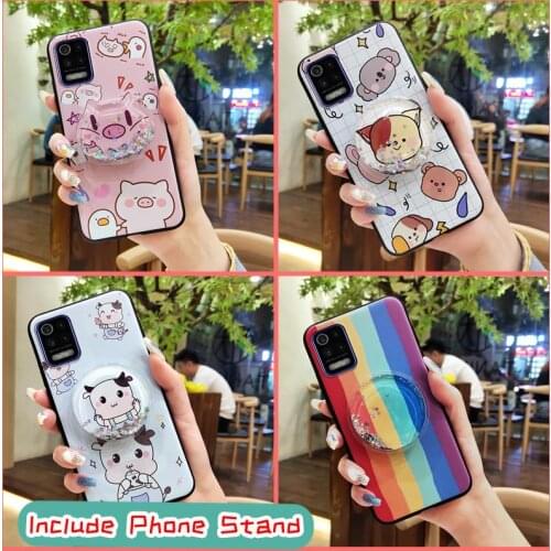 Shockproof New Arrival Phone Case For LG K52/Q52/K62 Durable Back Cover Kickstand TPU Anti-dust Cartoon