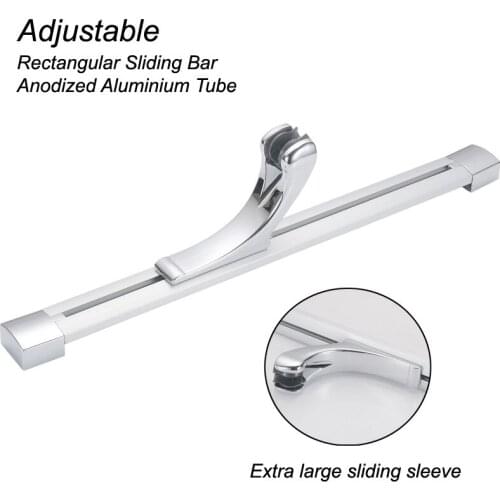 Adjustable shower slide bar hand shower shower slide bar set shower head and hose brushed nickel shower head holder