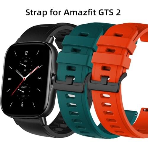 20mm Silicone Watch Band for Xiaomi Huami Amazfit GTS Strap Wristband Bracelet for Amazfit Bip S/Bip U/GTS 2/GTR 42mm Watchband