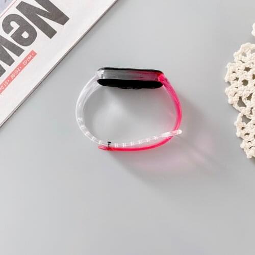 For Xiaomi Miband 5 4 3 Wrist Strap Silicone Bands Transparent Bracelet For Xiaomi Mi Band 5 4 3 correa de Sport Straps