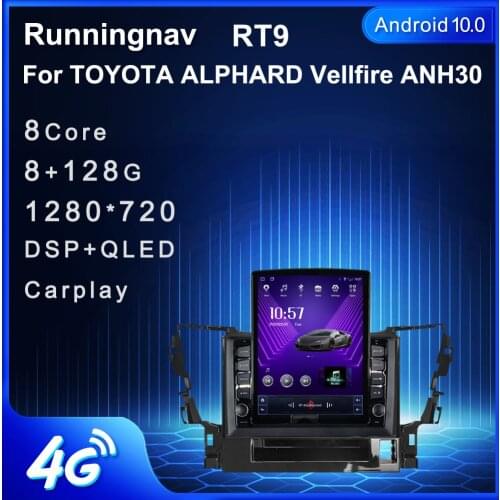 Runningnav For TOYOTA ALPHARD Vellfire ANH30 Tesla Type Android Car Radio Multimedia Video Player Navigation GPS