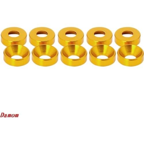 Aluminum Alloy Blue Color Bolt Washers Gaskets M2/M3/M4/M5 Anodized Countersunk Head Bolt Washers Gaskets