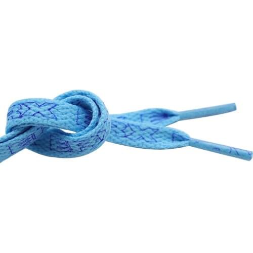 Coolstring 7MM Black-White Blue-Sapphire "ERX" Letter Printing Shoelaces Women Sneaker 2020 Canvas Ropes Flat Sznurówki