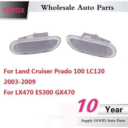 CAPQX Door light len Interior Door Panel Warning Lamp Cover Lid For Land Cruiser Prado 100 LC120 2003-2009 For LX470 ES300 GX470