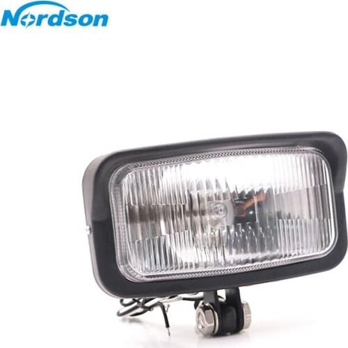 Nordson Universal Retro Motorcycle Headlight Black Rectangle Front Head Lamp For Harley Suzuki Honda Cafe Racer Bobber Triumph