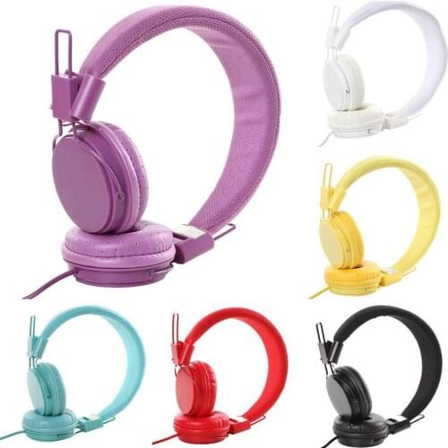 Universal Foldable Stereo Earphone 3.5mm Wired Headphones Stretchable Ear Headphone Dynamic Circle Headset with Mic наушники