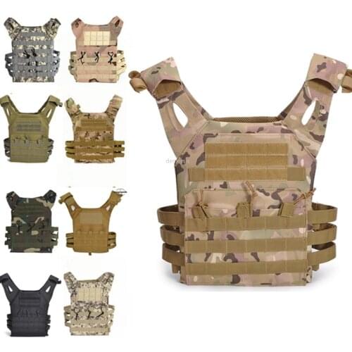 Multicam Camouflage Tactical Vest Airsoft Paintball Outdoor Hunting Molle Vest Army Training CS Game Protective Assault Vest