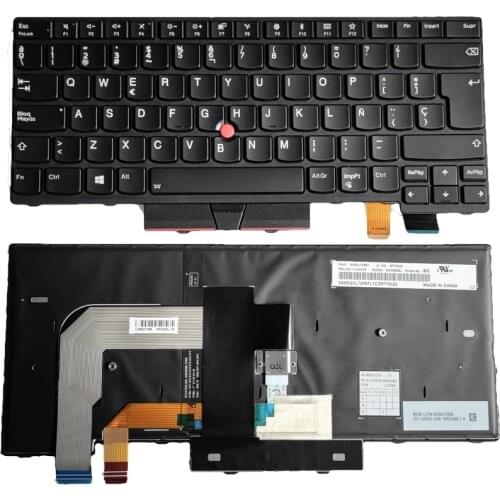 01AX576 Spanish Backlit Keyboard for Lenovo T470 T480 SN20L72897 SG-85510-27A PK1312D4B28 SN5360B SP LA Latin Keyboard backlight