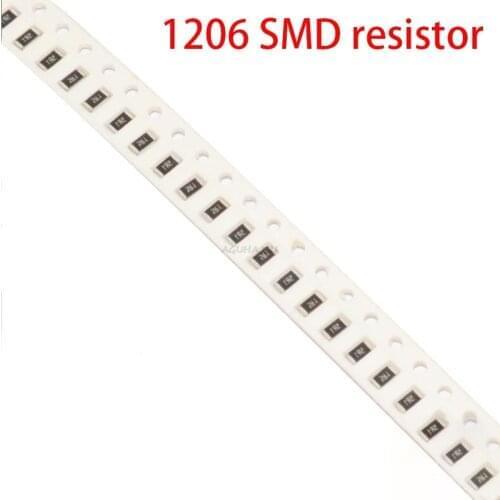 100PCS 1206 SMD Resistor 1% 75ohm 75R0 75 Ohm 75R