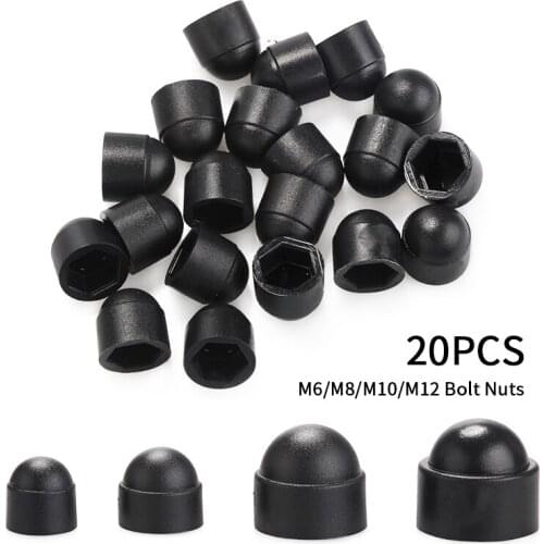 20Pcs M6 M8 M10 M12 Plastic Hexagon Bolt Nut Dome Protection Caps Covers Exposed
