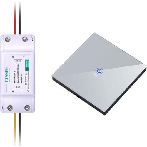 433Mhz wireless light switch uses the default ON AC 110V 220V 2CH relay receiver module + wall touch remote control FOR KTNNKG