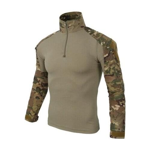 Army Tactical Military Uniform Airsoft Camouflage Combat-Proven Shirts Rapid Assault Long Sleeve Shirt Battle Strike