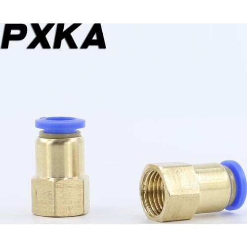 Free shipping 2PCS Pneumatic connector PCF4-M5 air pipe quick 6-01 quick plug 8-02 quick connect 10-03/12-04 straight through
