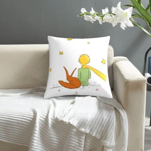 The Little Prince pattern print Cushion Cover Decorative Pillowcase Chair Seat Square Car Pillow Cover Home Living Textile