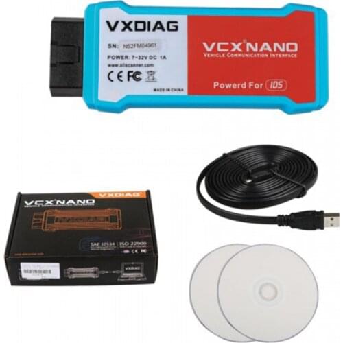 VXDIAG VCX NANO For Ford OBD2 2 in 1 with IDS V118.01 Diagnostic Tool automotivo scanner For Mazda OBD2 scanner