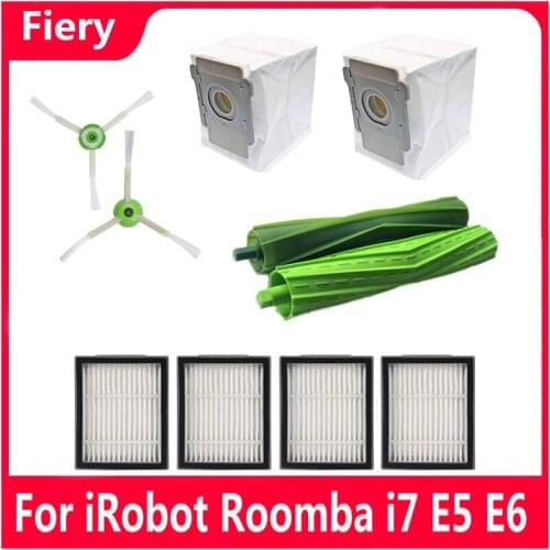 For iRobot Roomba i7 E5 E6 Series Robot Hepa Filter Side Brush Brush Roll Vacuum Cleaner High Quality Replacement Spare Parts
