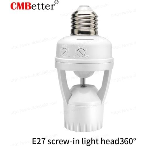 E27 Plug Socket Switch Base Led Bulb Light Lamp Holder 110-240V 360 Degrees PIR Induction Motion Sensor Lighting Accessories