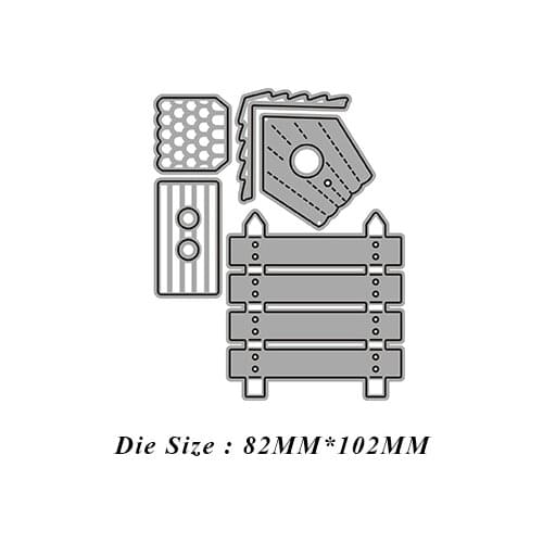 JMCRAFT Cute Bird House And Fence Metal Cutting Dies DIY Scrapbook Handmade Paper Craft Metal Steel Template Dies