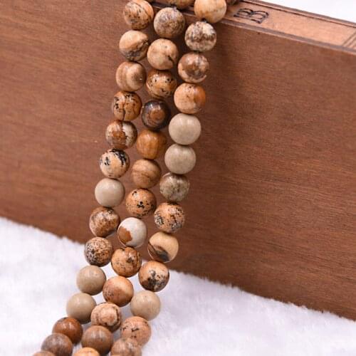 KANGKANG Natural Stone Round Beads Wholesale 4mm 6mm 8mm 10mm 12mm Pick Size For DIY Bracelets Handmade