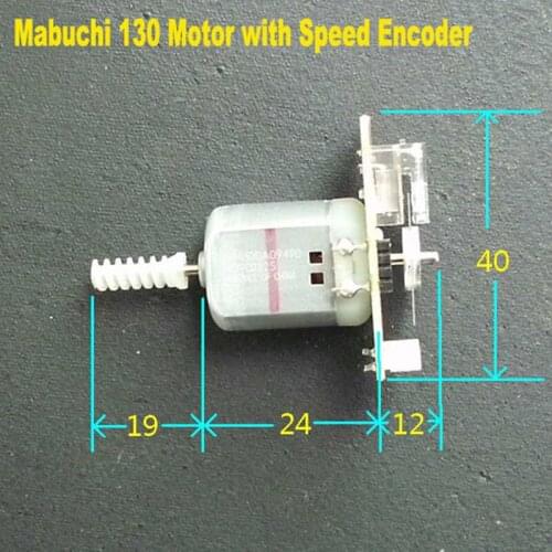 Mabuchi FC130SA DC 3V-24V Micro Dual Shaft Eletric Motor AB Two Phase Pulse Encoder Tachometer Code Disk for Arduino MCU
