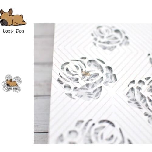 Rose Flower Metal Cutting Dies Scrapbooking Stencil DIY Mold Knife Craft Embossing Die Cuts Card Making New Dies For 2020