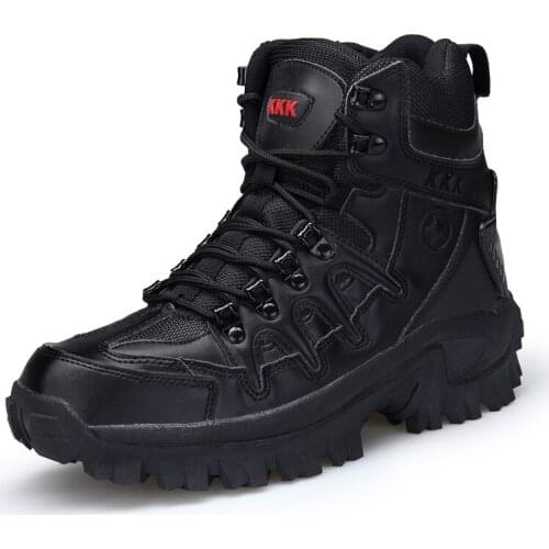 Mens Military Boot Combat Mens Ankle Boot Tactical Big Size 39-46 Army Boot Male Shoes Work Safety Shoes Motocycle Boots