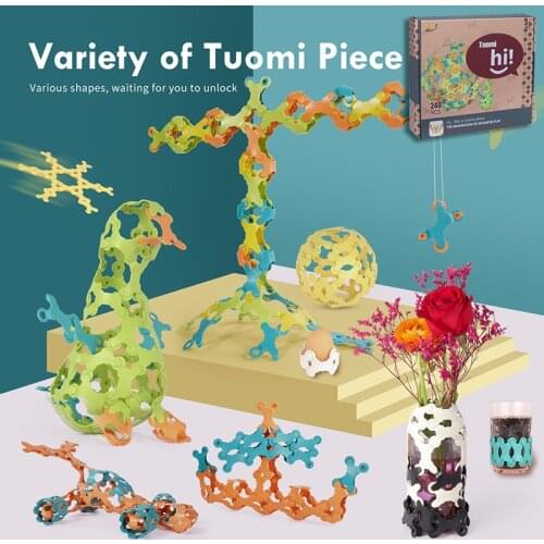 Variable Tuomi Piece Soft Building Blocks Toy Parent-Child Color Puzzle DIY Plastic Soft Building Blocks Boys And Girls Gifts