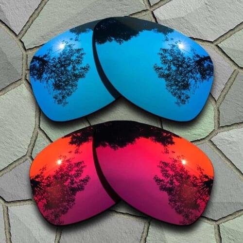 Sky Blue&Violet Red Sunglasses Polarized Replacement Lenses for Oakley Dispatch 2
