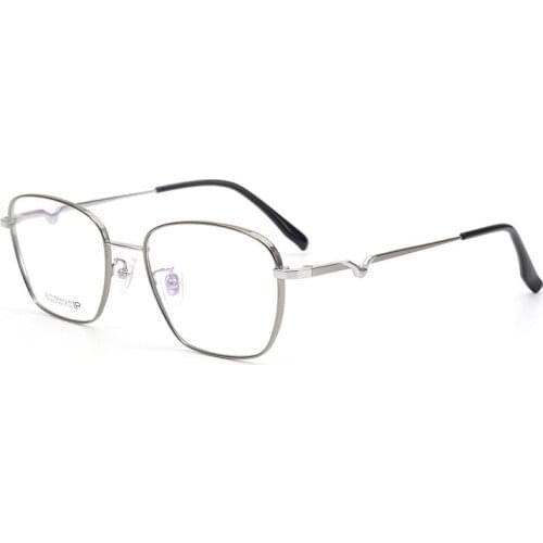 New Fashion Pure Titanium Myopia Glasses Frame Anti-Blue Radiation Glasses Ultra-Light Retro Men and Women Glasses Frame