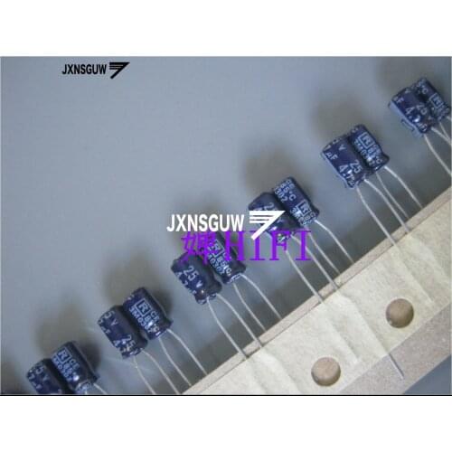 20PCS NEW RUBYCON MH7 25V4.7UF 4X7MM Dark blue Aluminum electrolytic capacitors 4.7uF/25v 85 degrees 4.7UF 25V
