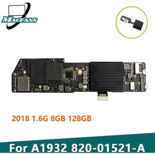 Tested Original A1932 Logic Board for MacBook Pro 13.3" A1932 Motherboard 820-01521-A 1.6GHz 8GB 128G 2018 Year