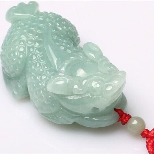 Genuine Myanmar green jade pendant handcarved jadeite jade animal penants necklaces women men jade jewelry jade necklace