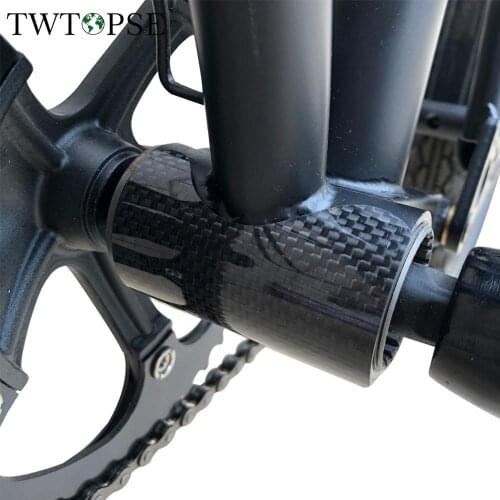 TWTOPSE Carbon Bike Bicycle Frame Protector For Brompton Folding Bike Bottom Bracket BB Sticker Protection Guard Pad For 3SIXTY
